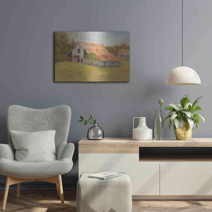 Luxe Metal Art 'Tin Roof' by Marilyn Wendling, Metal Wall Art,24x16