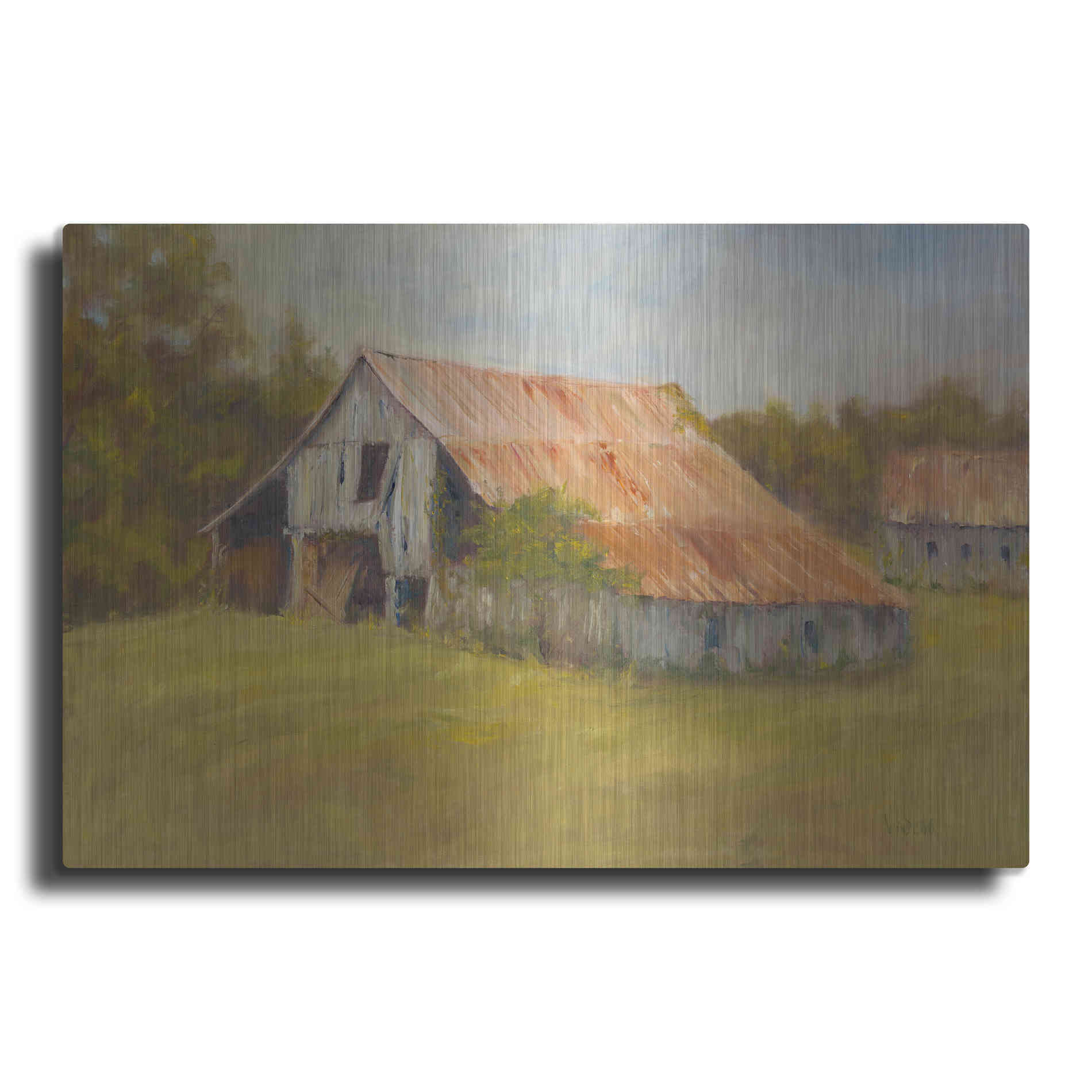 Luxe Metal Art 'Tin Roof' by Marilyn Wendling, Metal Wall Art