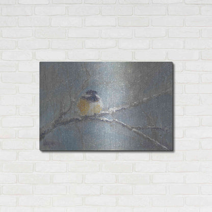 Luxe Metal Art 'Chance of Snow I' by Marilyn Wendling, Metal Wall Art,36x24