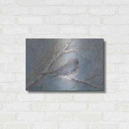 Luxe Metal Art 'Chance of Snow II' by Marilyn Wendling, Metal Wall Art,24x16