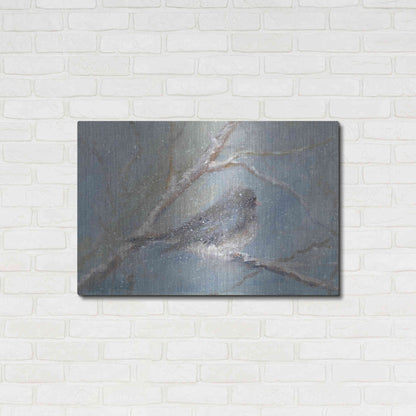 Luxe Metal Art 'Chance of Snow II' by Marilyn Wendling, Metal Wall Art,36x24