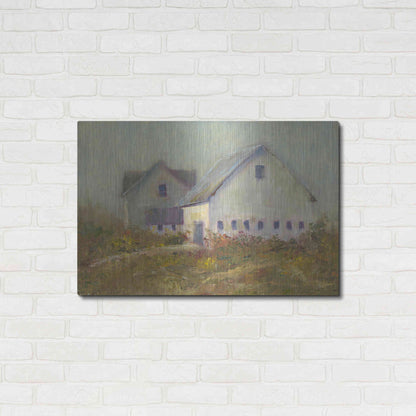 Luxe Metal Art 'White Barn I' by Marilyn Wendling, Metal Wall Art,36x24