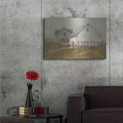 Luxe Metal Art 'White Barn I' by Marilyn Wendling, Metal Wall Art,36x24