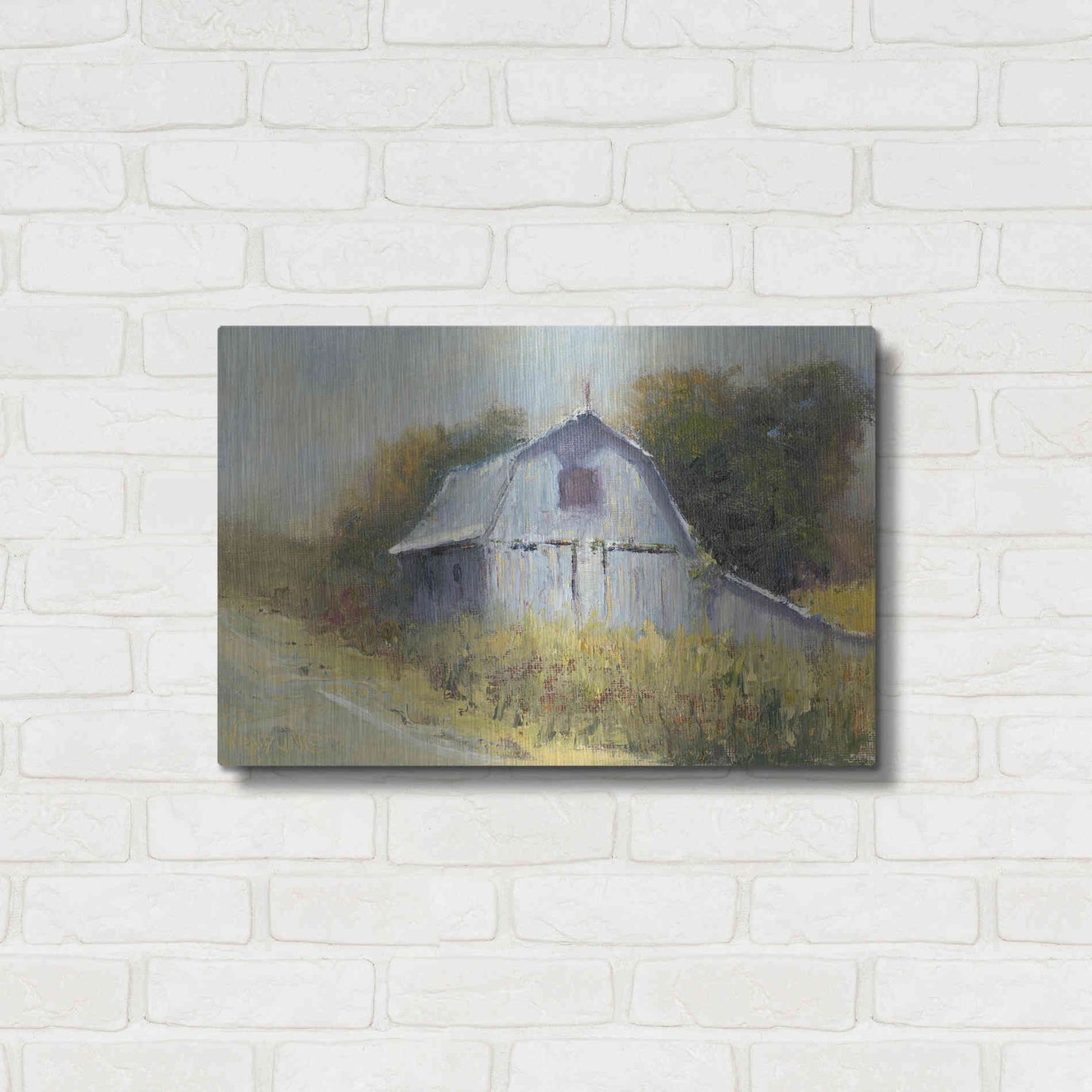 Luxe Metal Art 'Change of Seasons II' by Marilyn Wendling, Metal Wall Art,24x16