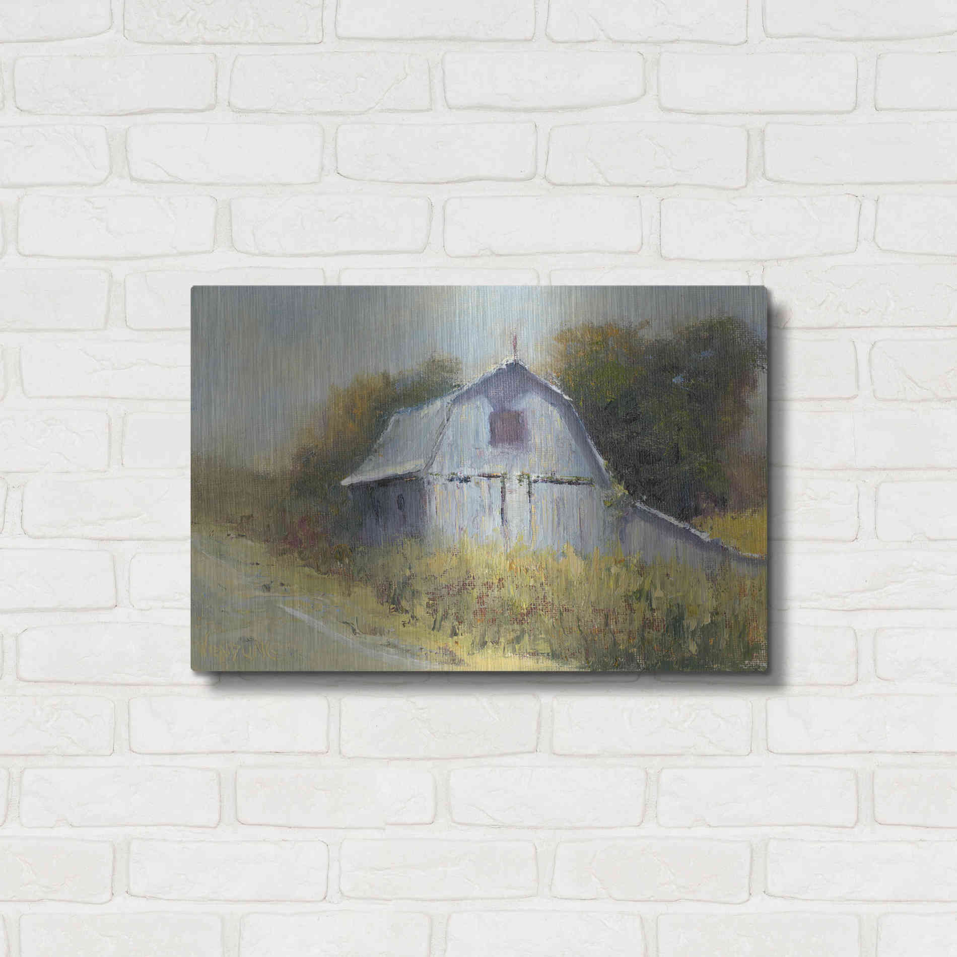 Luxe Metal Art 'Change of Seasons II' by Marilyn Wendling, Metal Wall Art,24x16