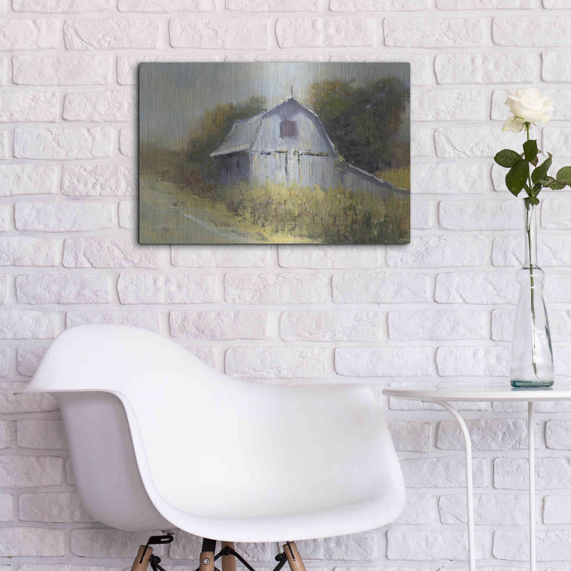 Luxe Metal Art 'Change of Seasons II' by Marilyn Wendling, Metal Wall Art,24x16