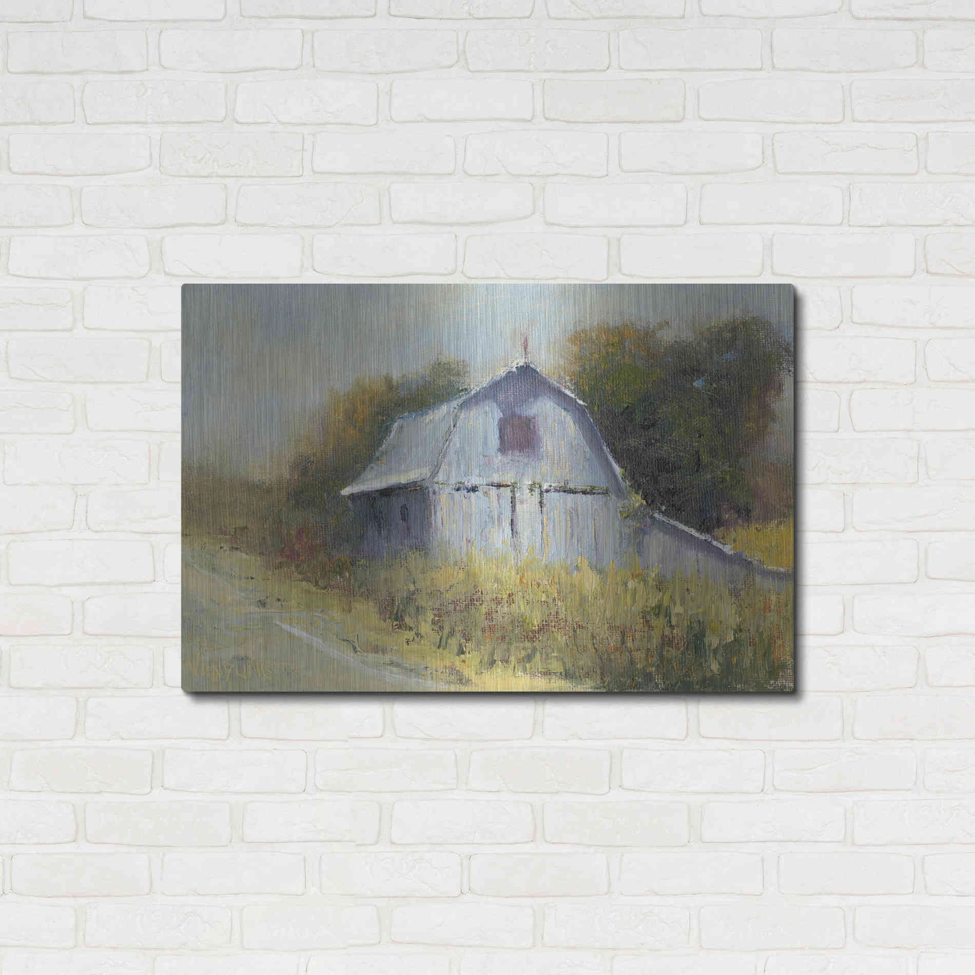 Luxe Metal Art 'Change of Seasons II' by Marilyn Wendling, Metal Wall Art,36x24