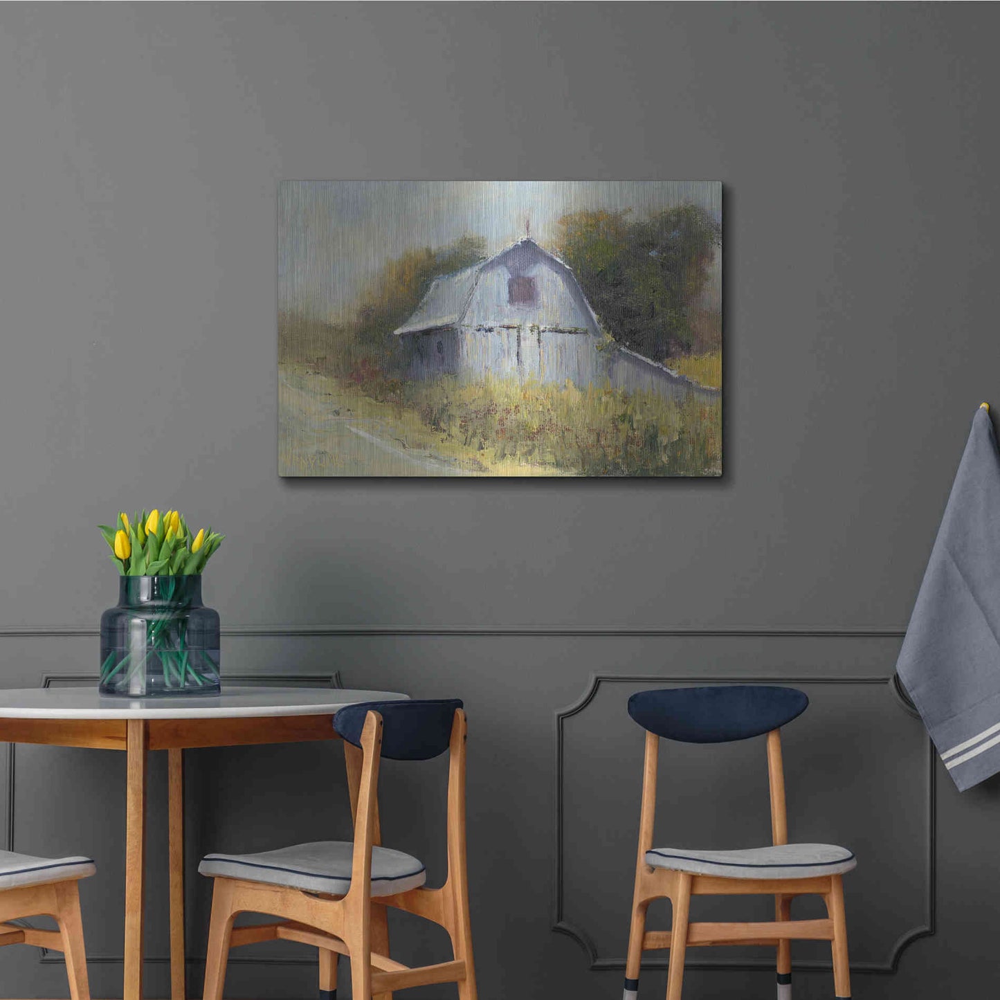 Luxe Metal Art 'Change of Seasons II' by Marilyn Wendling, Metal Wall Art,36x24