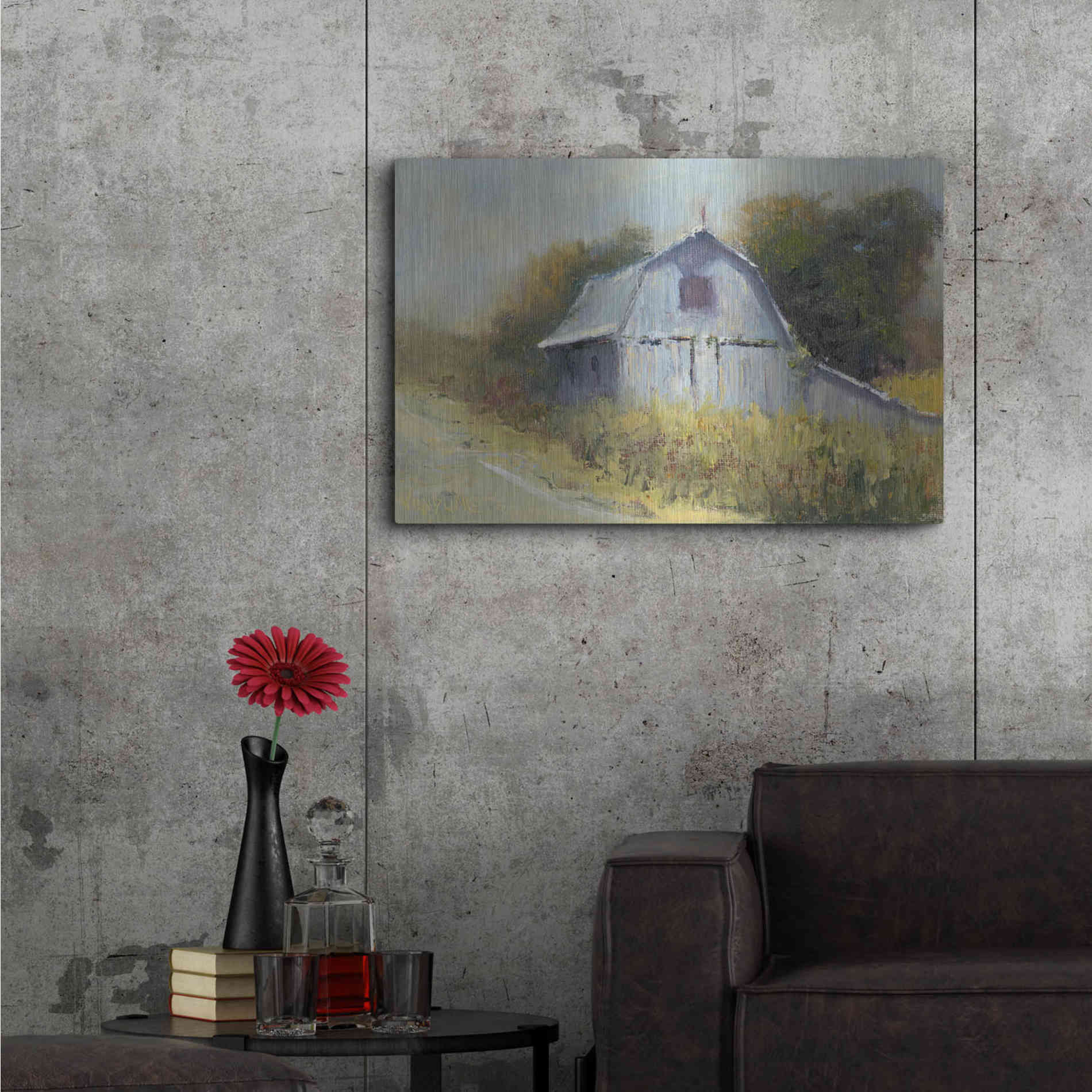 Luxe Metal Art 'Change of Seasons II' by Marilyn Wendling, Metal Wall Art,36x24