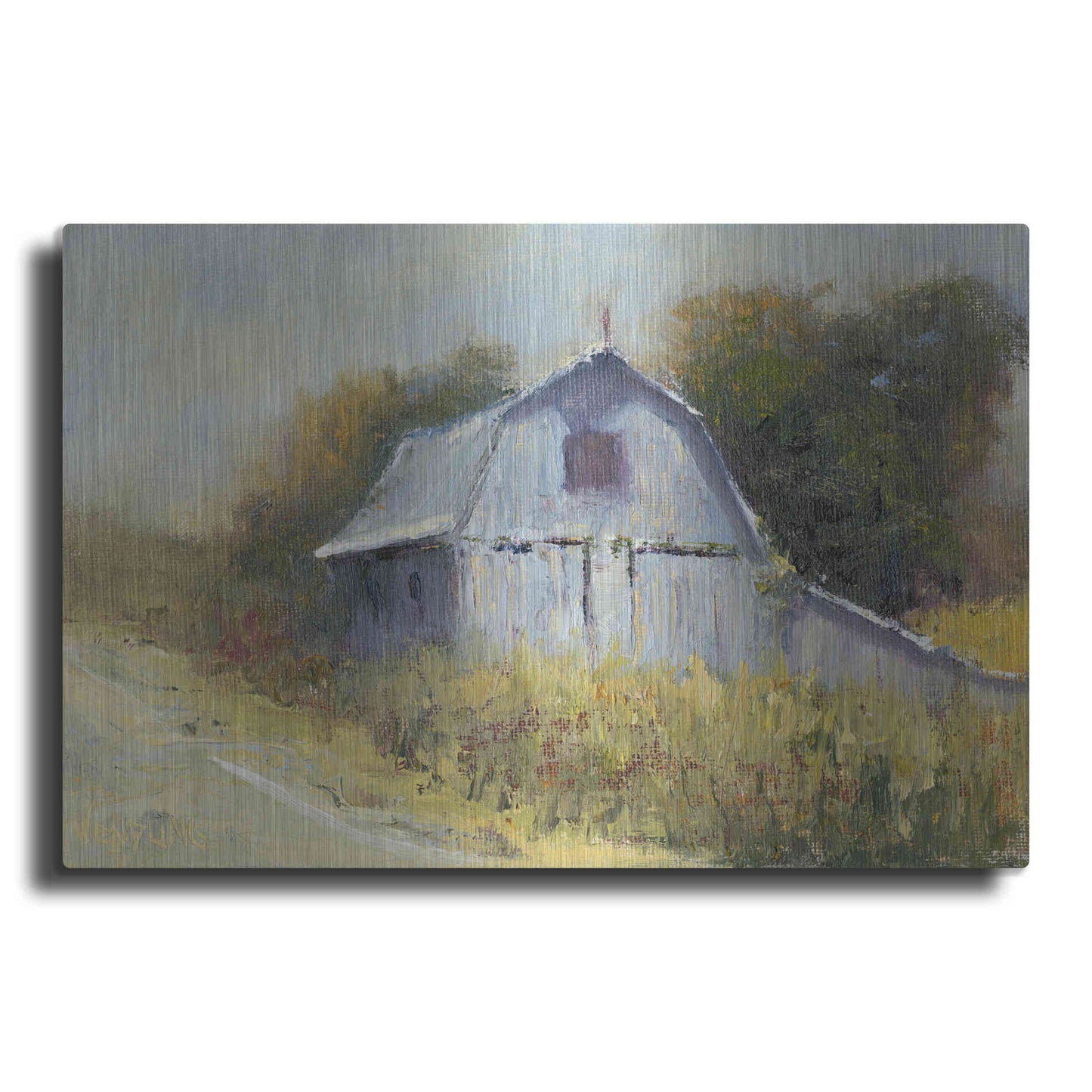 Luxe Metal Art 'Change of Seasons II' by Marilyn Wendling, Metal Wall Art