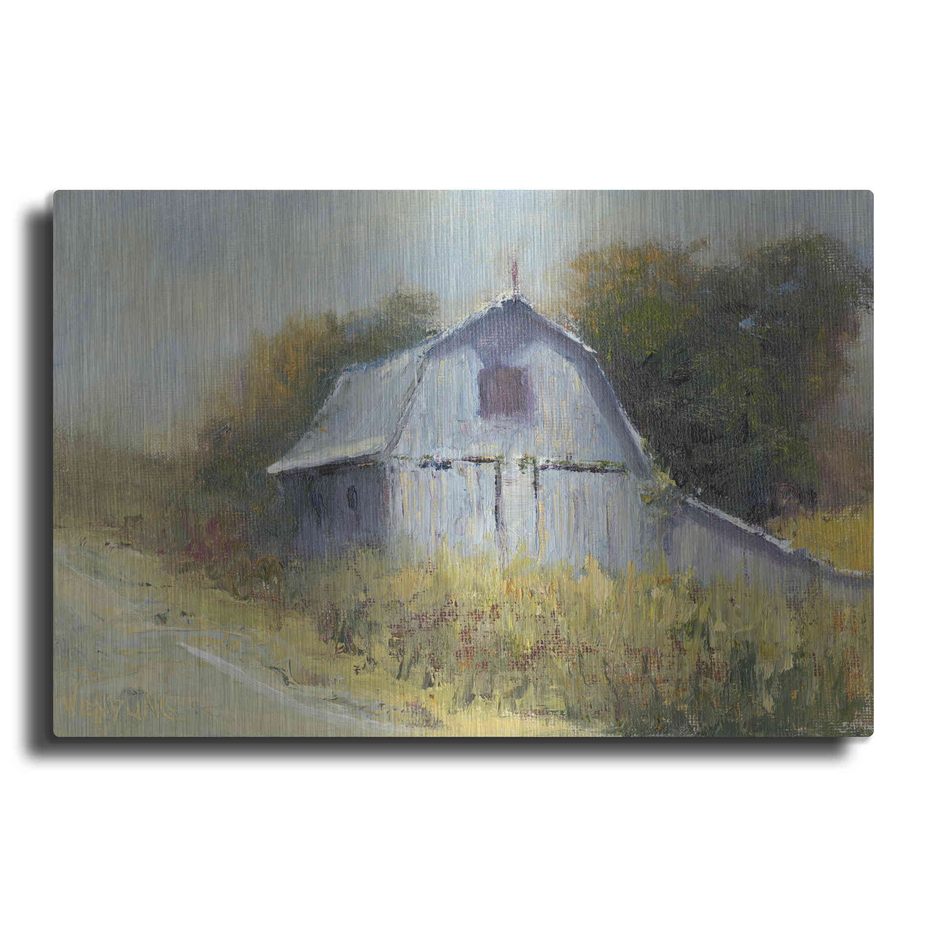 Luxe Metal Art 'Change of Seasons II' by Marilyn Wendling, Metal Wall Art