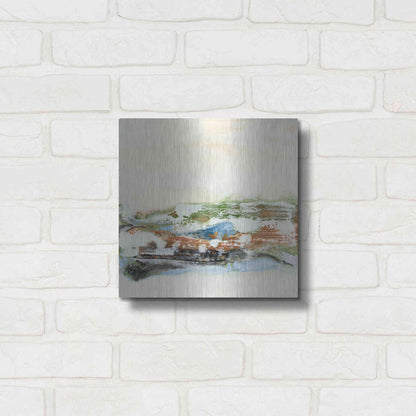 Luxe Metal Art 'Melting in Love I' by Lila Bramma, Metal Wall Art,12x12