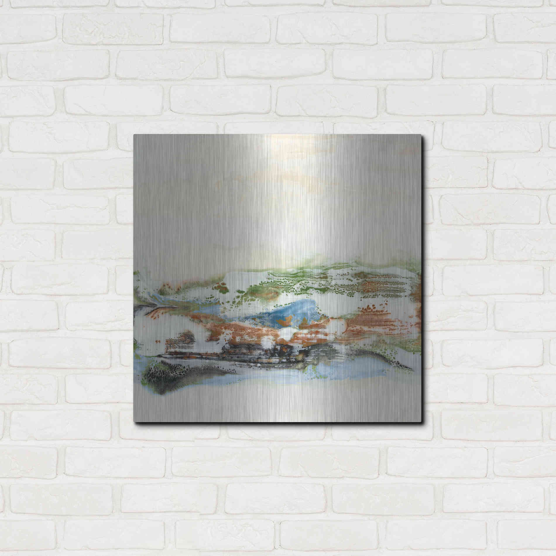 Luxe Metal Art 'Melting in Love I' by Lila Bramma, Metal Wall Art,24x24