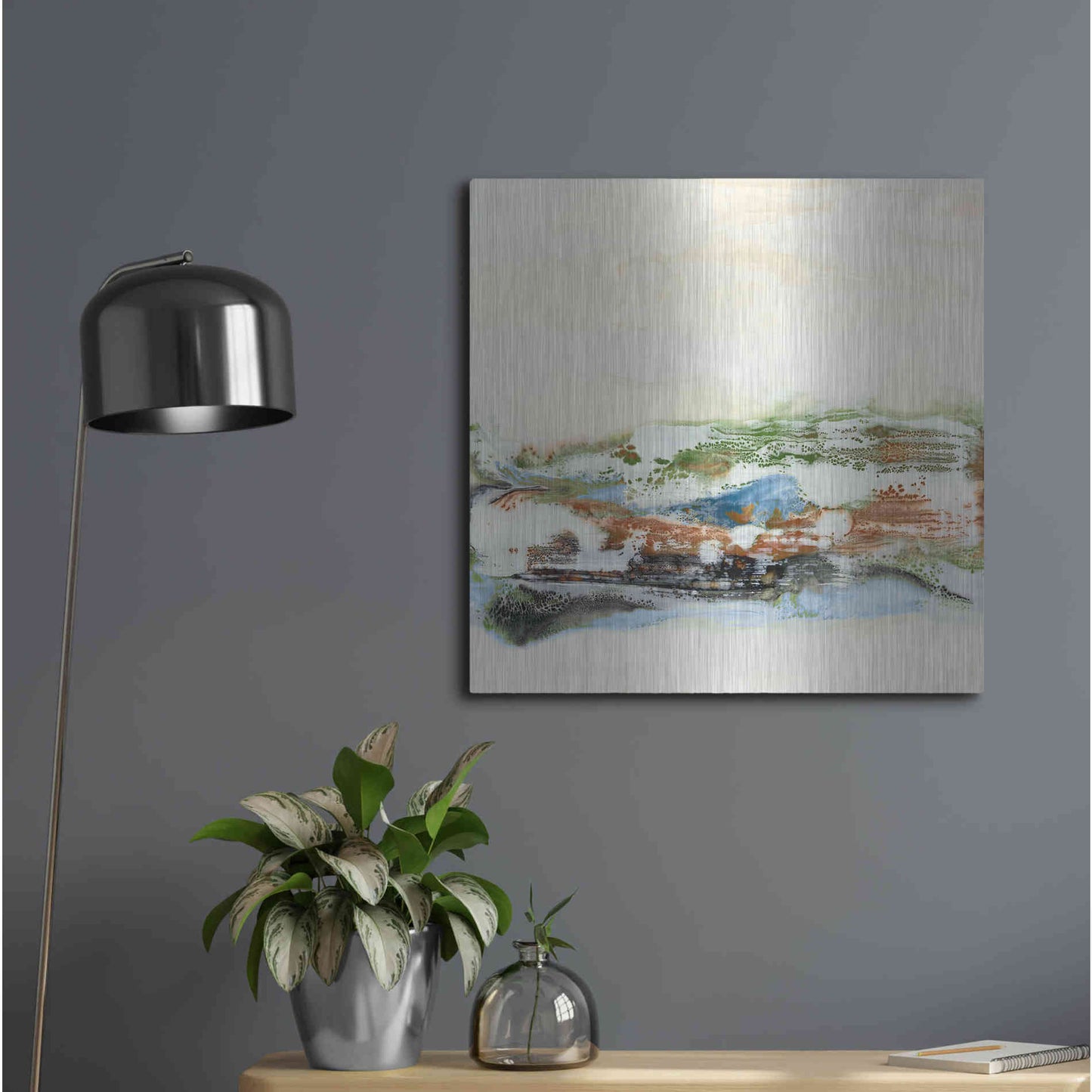 Luxe Metal Art 'Melting in Love I' by Lila Bramma, Metal Wall Art,24x24