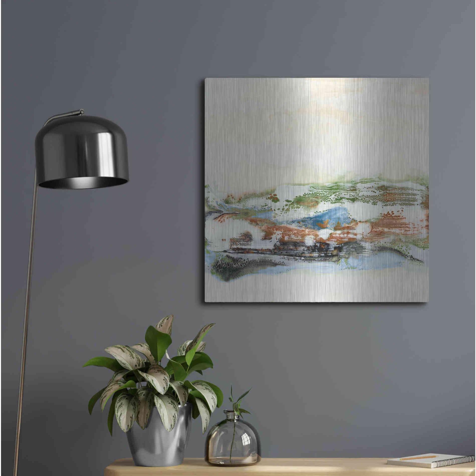 Luxe Metal Art 'Melting in Love I' by Lila Bramma, Metal Wall Art,24x24