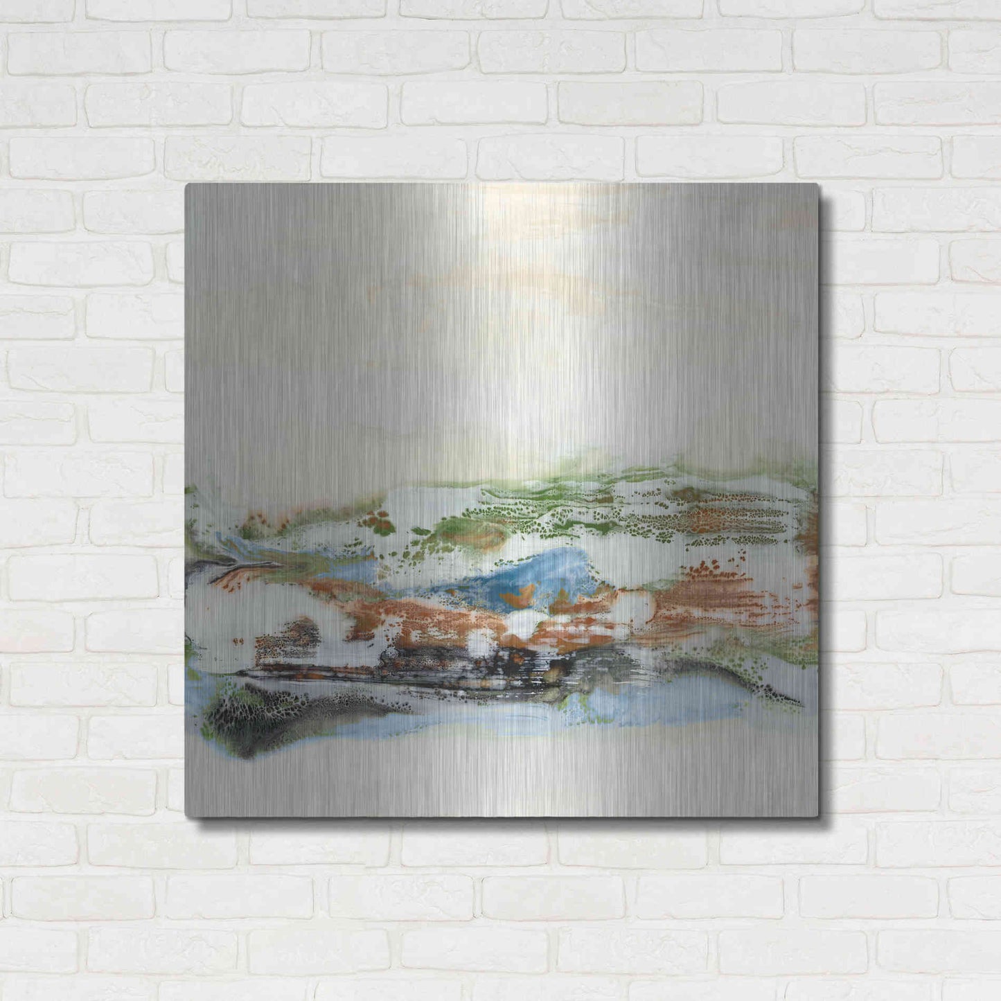 Luxe Metal Art 'Melting in Love I' by Lila Bramma, Metal Wall Art,36x36
