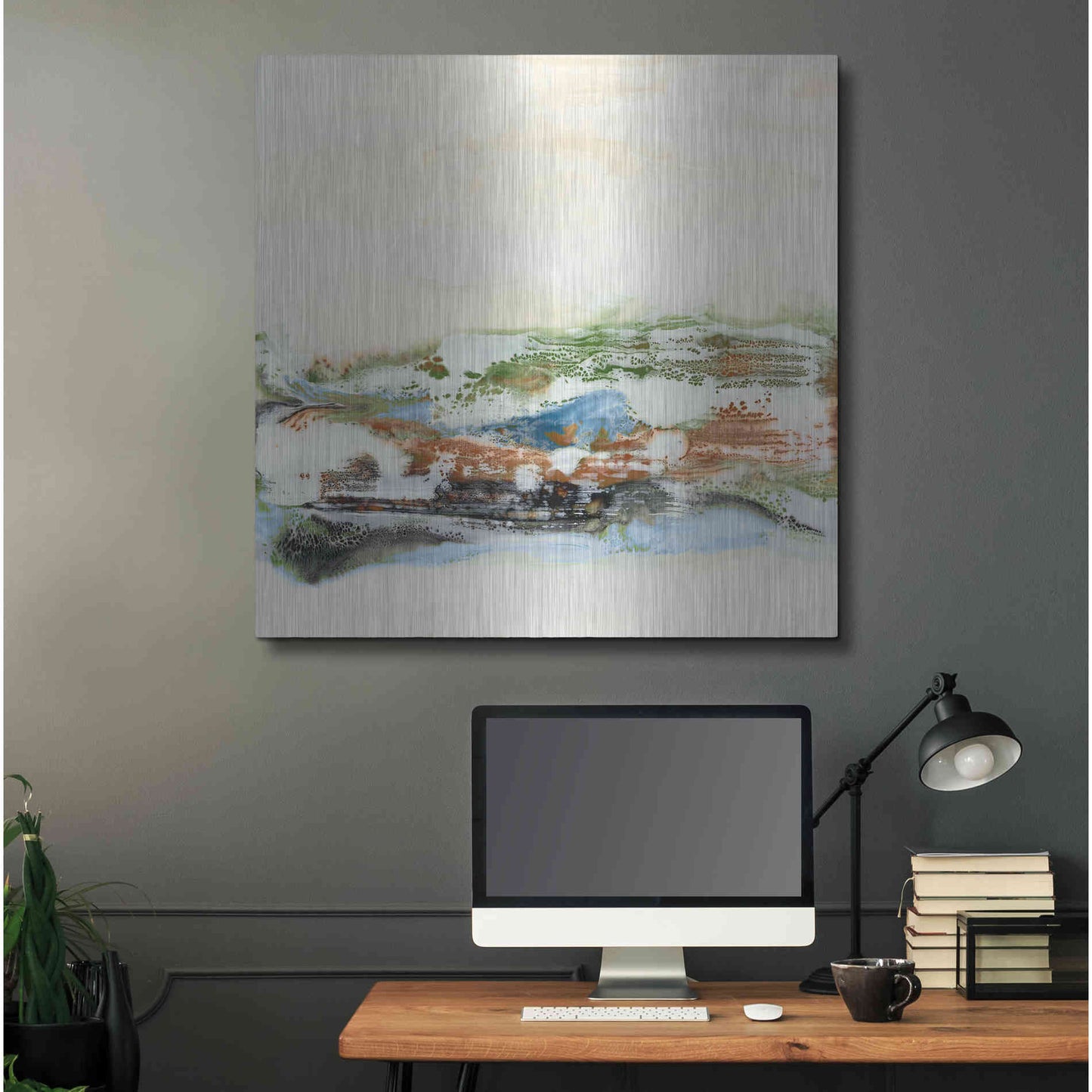 Luxe Metal Art 'Melting in Love I' by Lila Bramma, Metal Wall Art,36x36