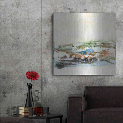 Luxe Metal Art 'Melting in Love I' by Lila Bramma, Metal Wall Art,36x36