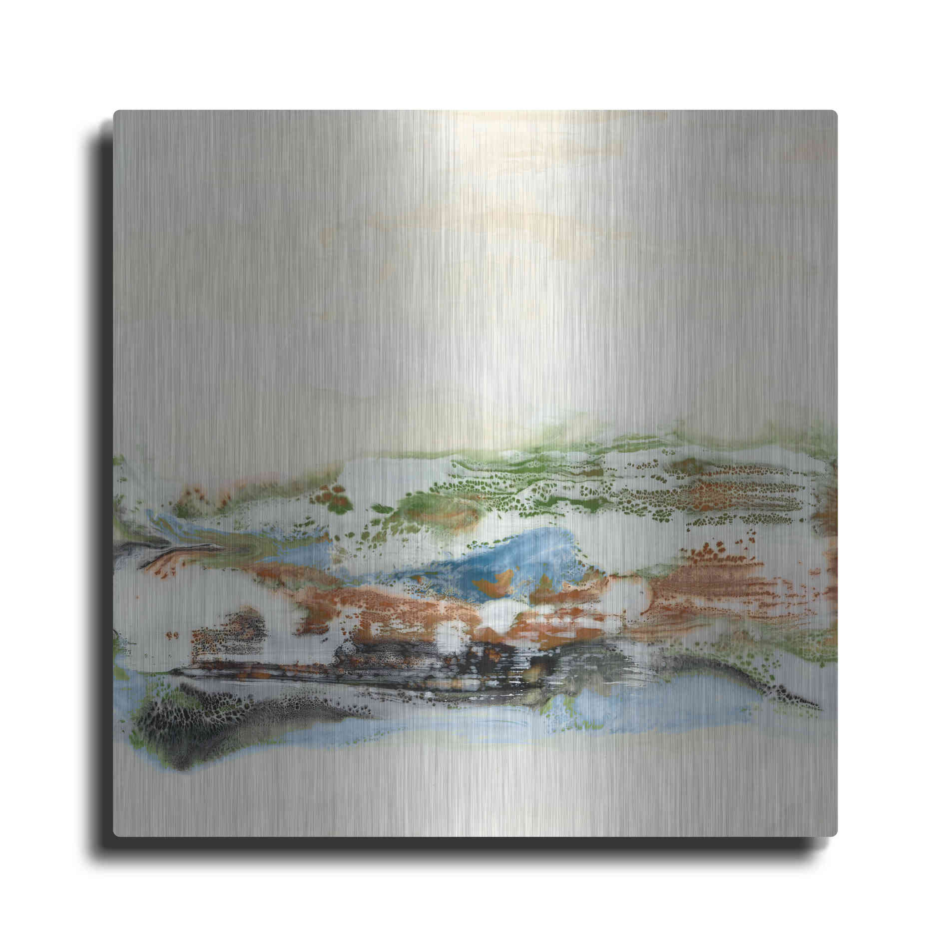 Luxe Metal Art 'Melting in Love I' by Lila Bramma, Metal Wall Art