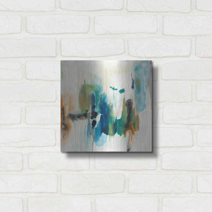 Luxe Metal Art 'Presence of Joy I' by Lila Bramma, Metal Wall Art,12x12