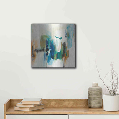 Luxe Metal Art 'Presence of Joy I' by Lila Bramma, Metal Wall Art,12x12