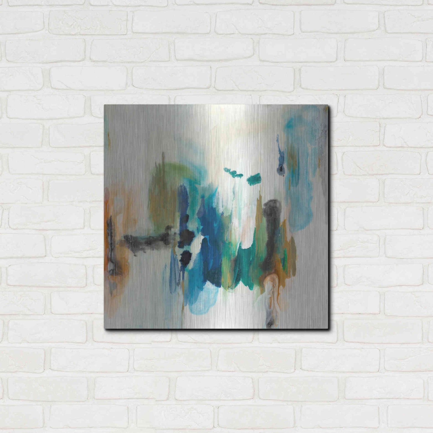 Luxe Metal Art 'Presence of Joy I' by Lila Bramma, Metal Wall Art,24x24