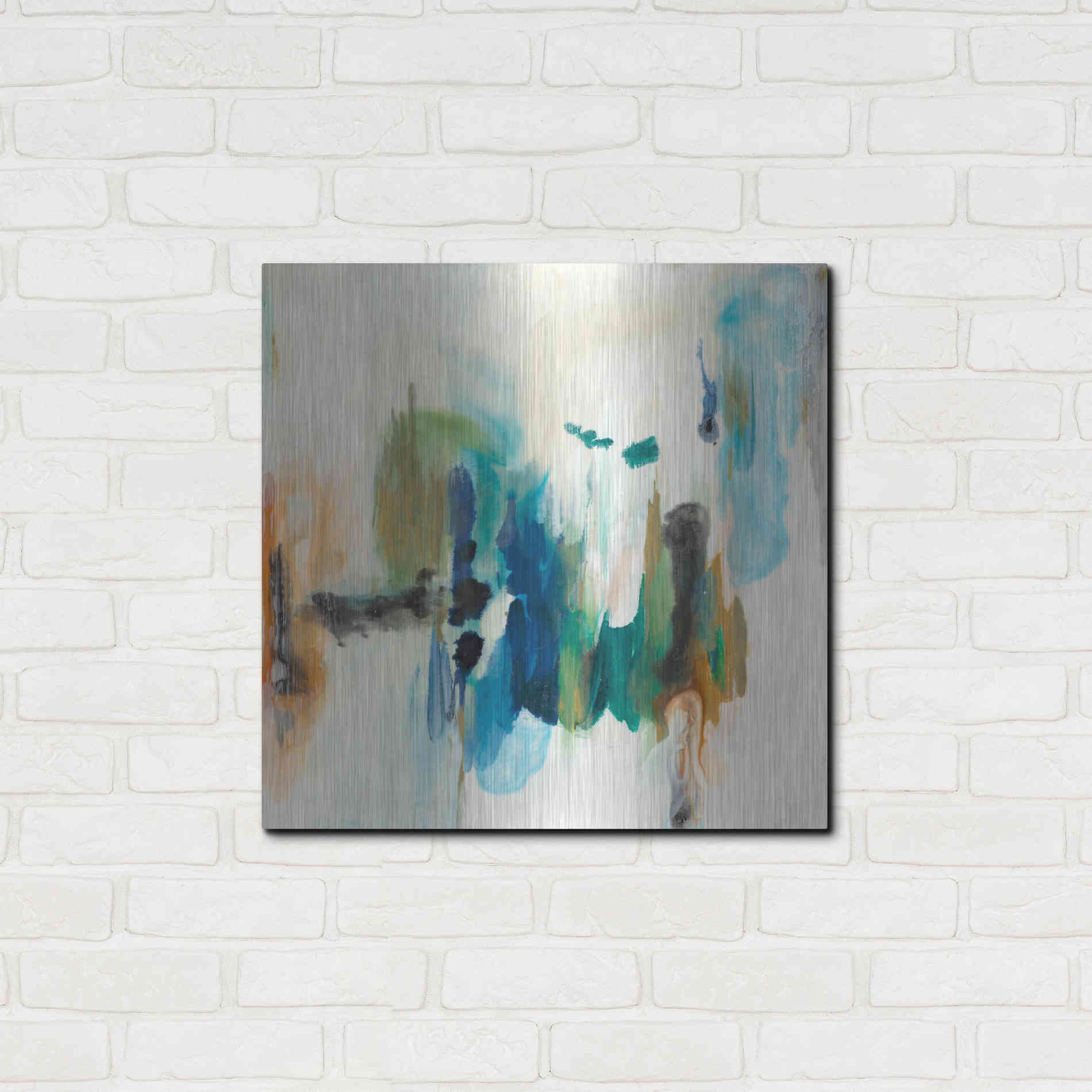Luxe Metal Art 'Presence of Joy I' by Lila Bramma, Metal Wall Art,24x24
