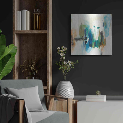 Luxe Metal Art 'Presence of Joy I' by Lila Bramma, Metal Wall Art,24x24