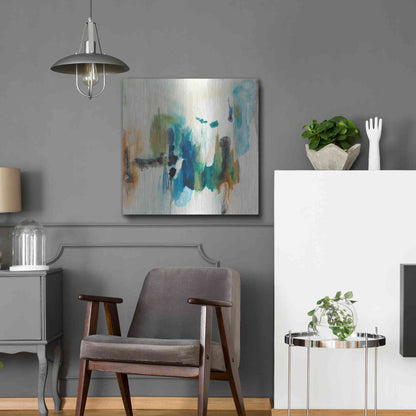 Luxe Metal Art 'Presence of Joy I' by Lila Bramma, Metal Wall Art,24x24