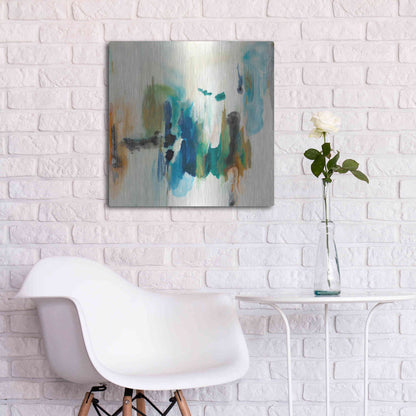 Luxe Metal Art 'Presence of Joy I' by Lila Bramma, Metal Wall Art,24x24