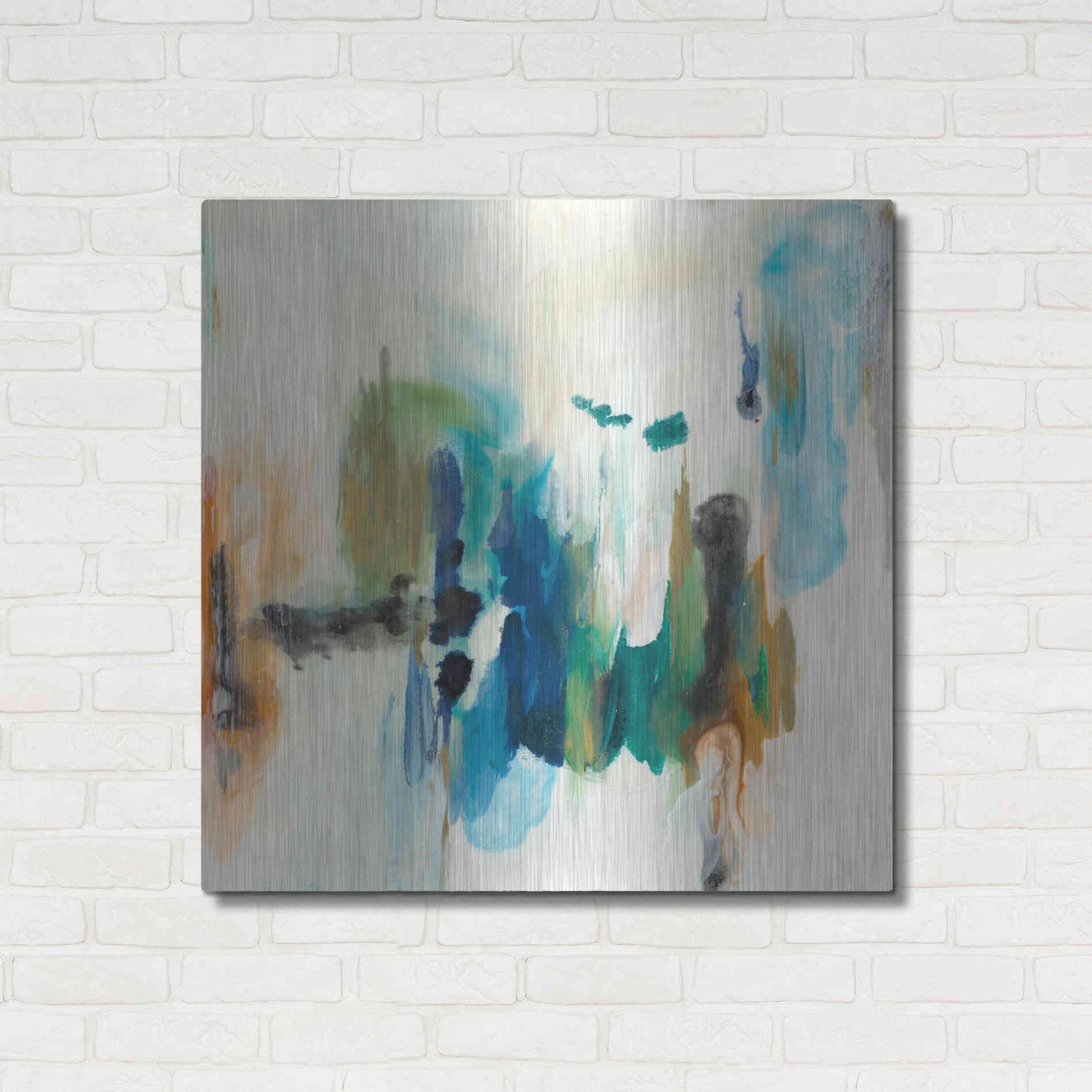 Luxe Metal Art 'Presence of Joy I' by Lila Bramma, Metal Wall Art,36x36