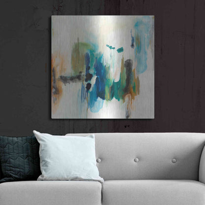 Luxe Metal Art 'Presence of Joy I' by Lila Bramma, Metal Wall Art,36x36