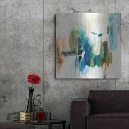 Luxe Metal Art 'Presence of Joy I' by Lila Bramma, Metal Wall Art,36x36