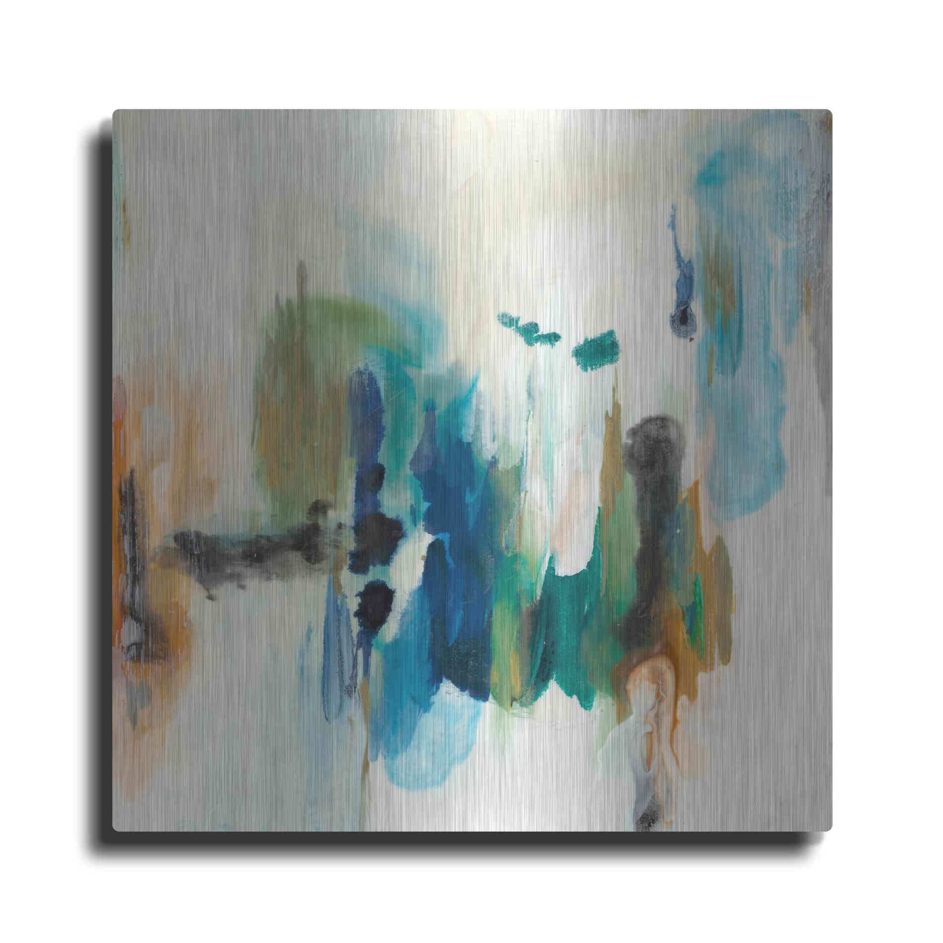 Luxe Metal Art 'Presence of Joy I' by Lila Bramma, Metal Wall Art