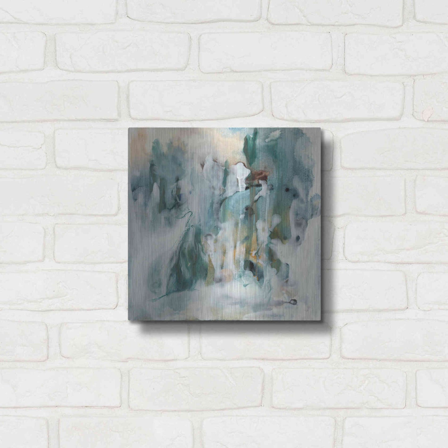 Luxe Metal Art 'New Vision I' by Lila Bramma, Metal Wall Art,12x12