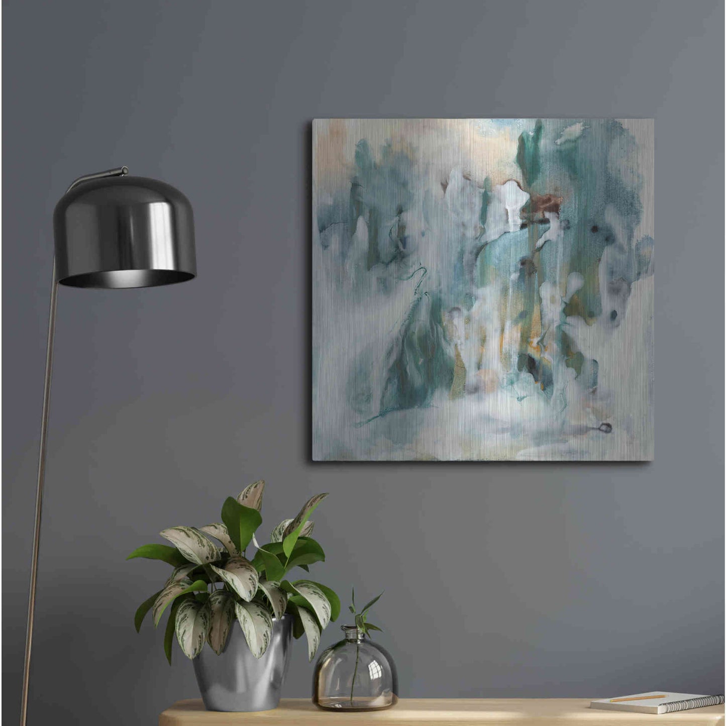 Luxe Metal Art 'New Vision I' by Lila Bramma, Metal Wall Art,24x24