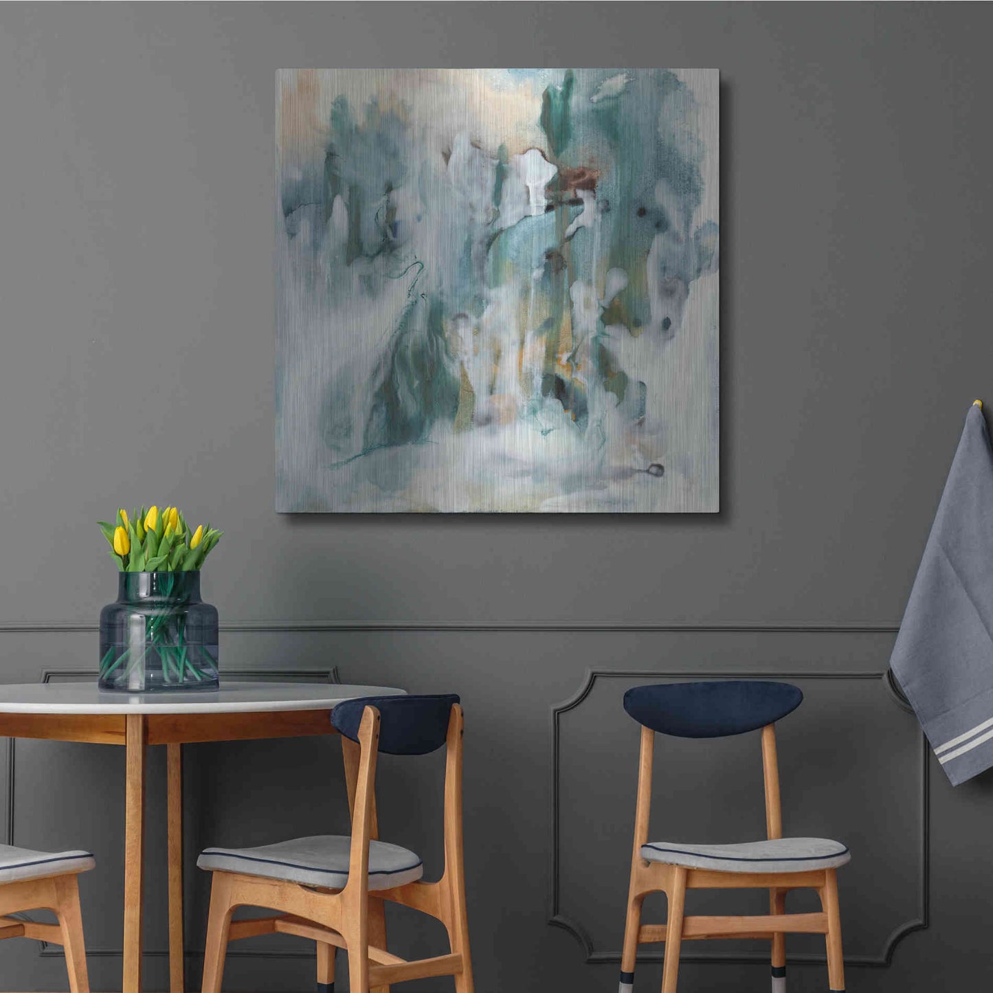 Luxe Metal Art 'New Vision I' by Lila Bramma, Metal Wall Art,36x36