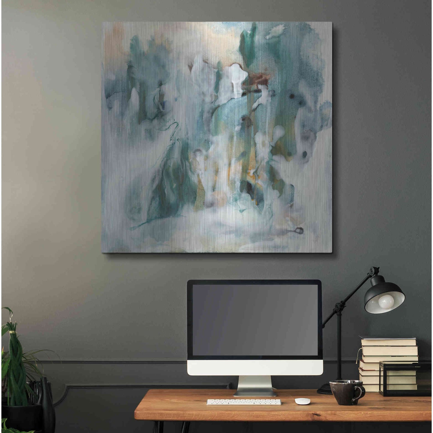 Luxe Metal Art 'New Vision I' by Lila Bramma, Metal Wall Art,36x36