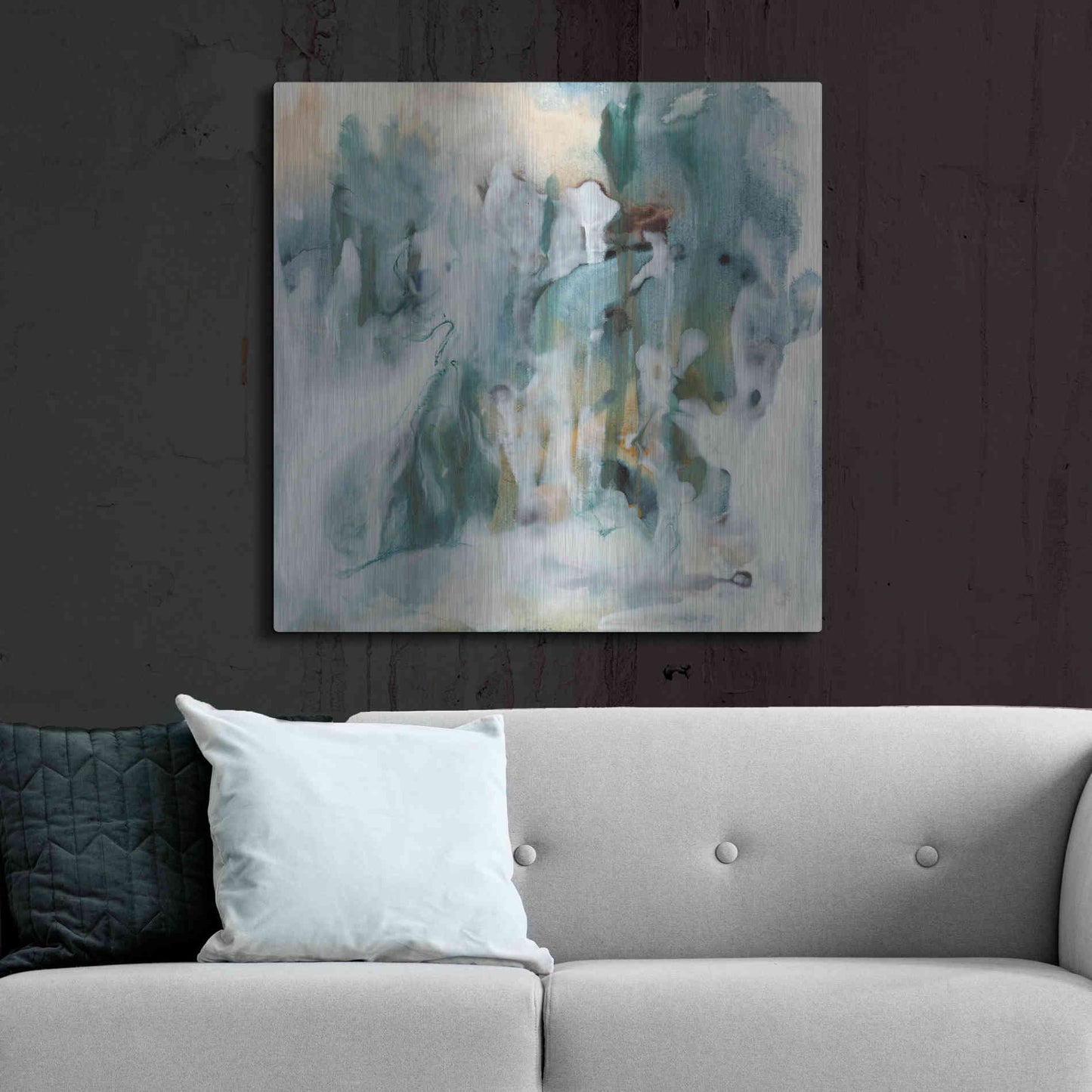 Luxe Metal Art 'New Vision I' by Lila Bramma, Metal Wall Art,36x36