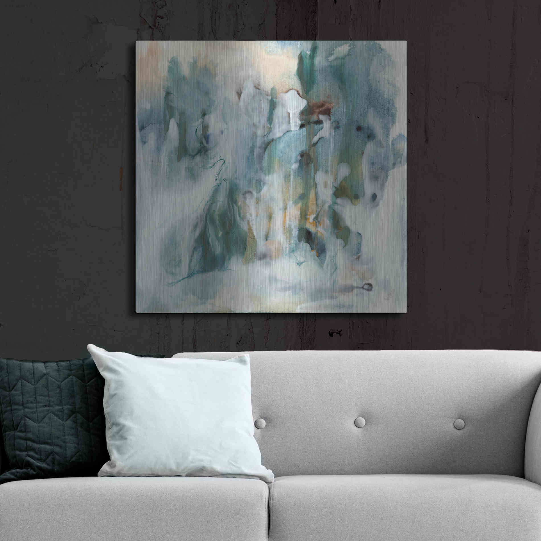 Luxe Metal Art 'New Vision I' by Lila Bramma, Metal Wall Art,36x36