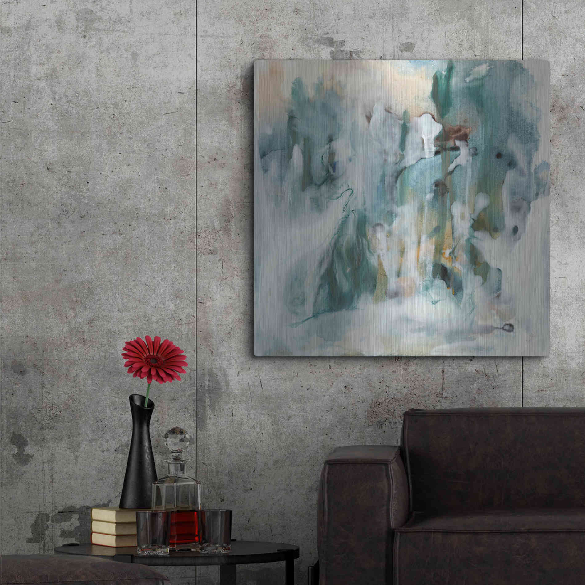 Luxe Metal Art 'New Vision I' by Lila Bramma, Metal Wall Art,36x36