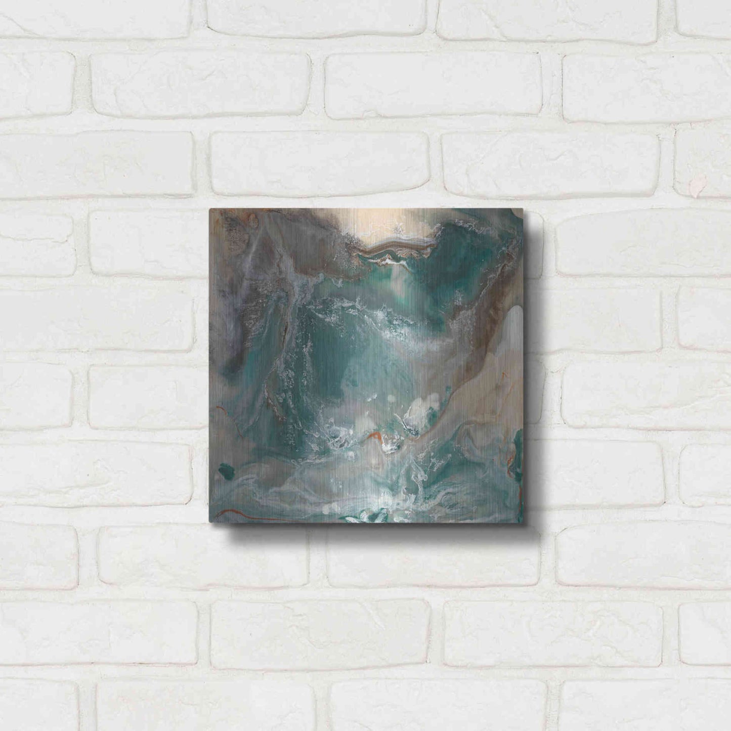 Luxe Metal Art 'Light Born Spirit III' by Lila Bramma, Metal Wall Art,12x12