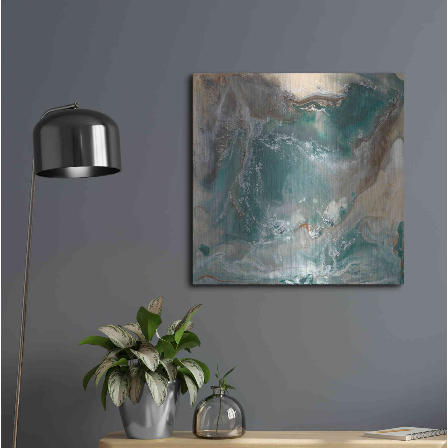 Luxe Metal Art 'Light Born Spirit III' by Lila Bramma, Metal Wall Art,24x24