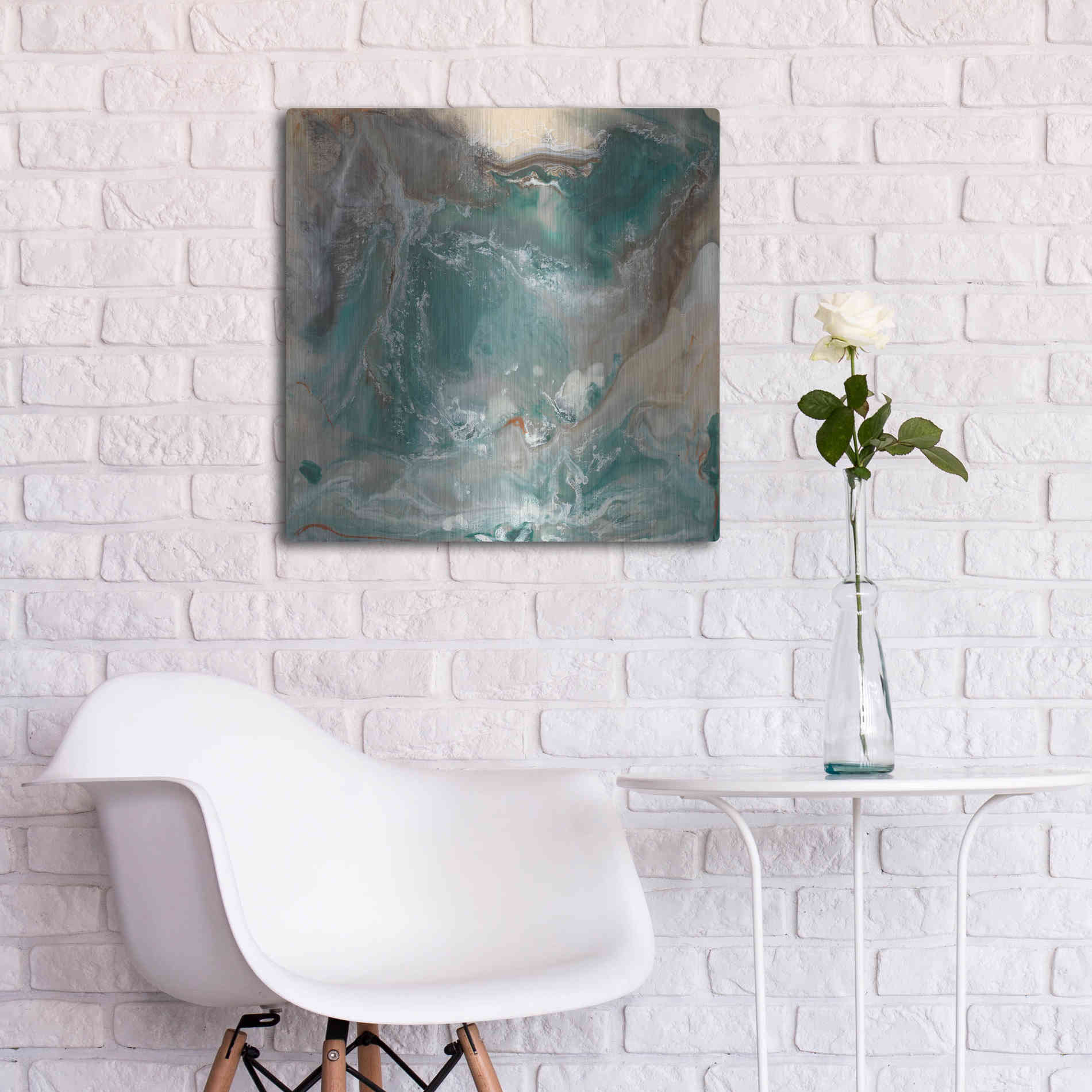 Luxe Metal Art 'Light Born Spirit III' by Lila Bramma, Metal Wall Art,24x24