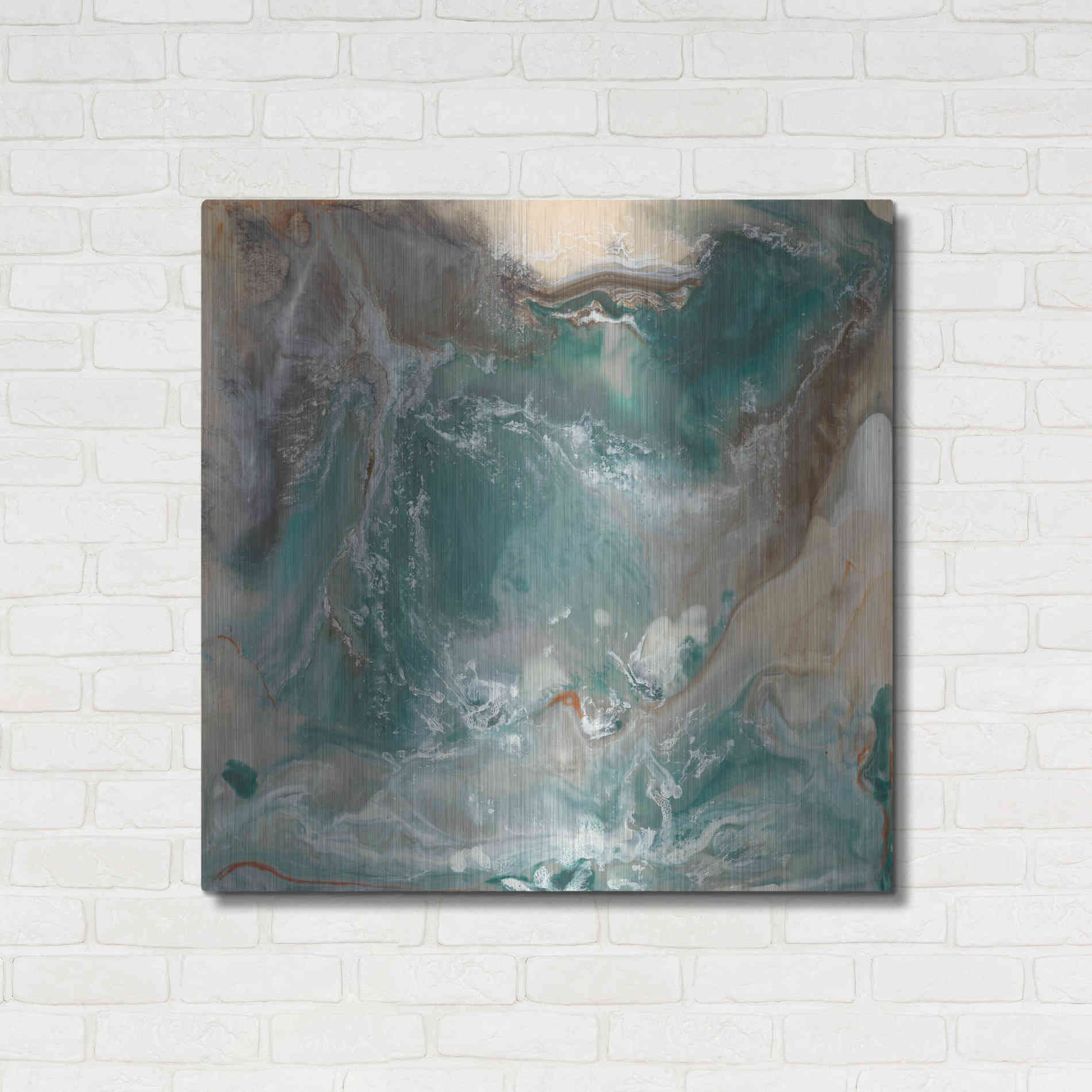 Luxe Metal Art 'Light Born Spirit III' by Lila Bramma, Metal Wall Art,36x36