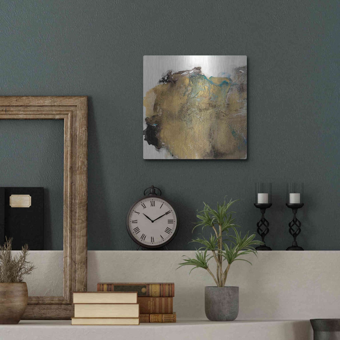 Luxe Metal Art 'Align with Life III' by Lila Bramma, Metal Wall Art,12x12