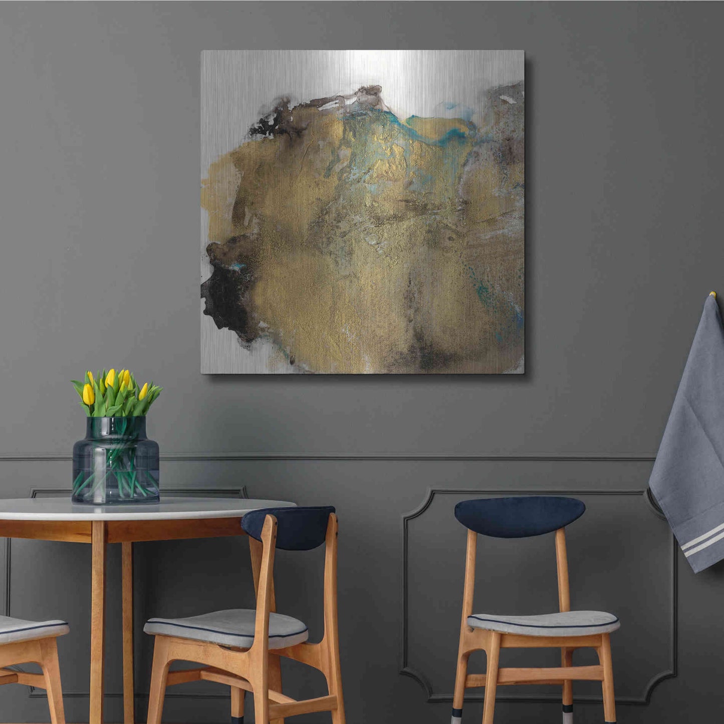 Luxe Metal Art 'Align with Life III' by Lila Bramma, Metal Wall Art,36x36