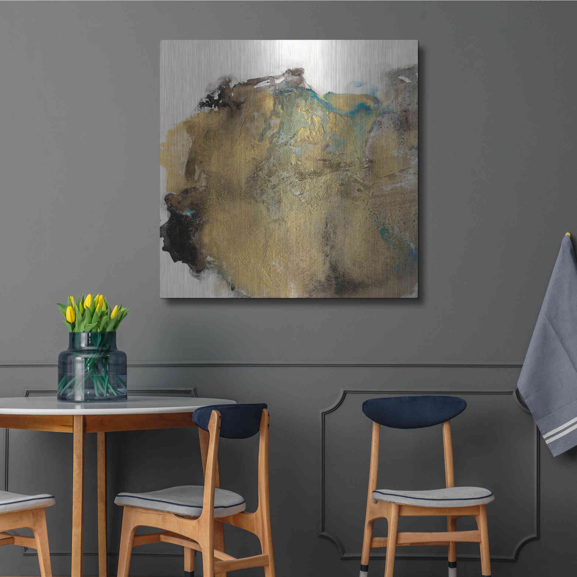 Luxe Metal Art 'Align with Life III' by Lila Bramma, Metal Wall Art,36x36