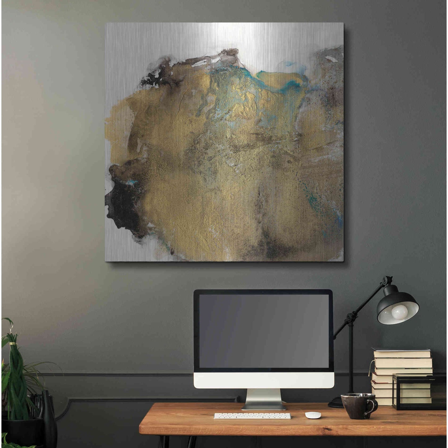 Luxe Metal Art 'Align with Life III' by Lila Bramma, Metal Wall Art,36x36