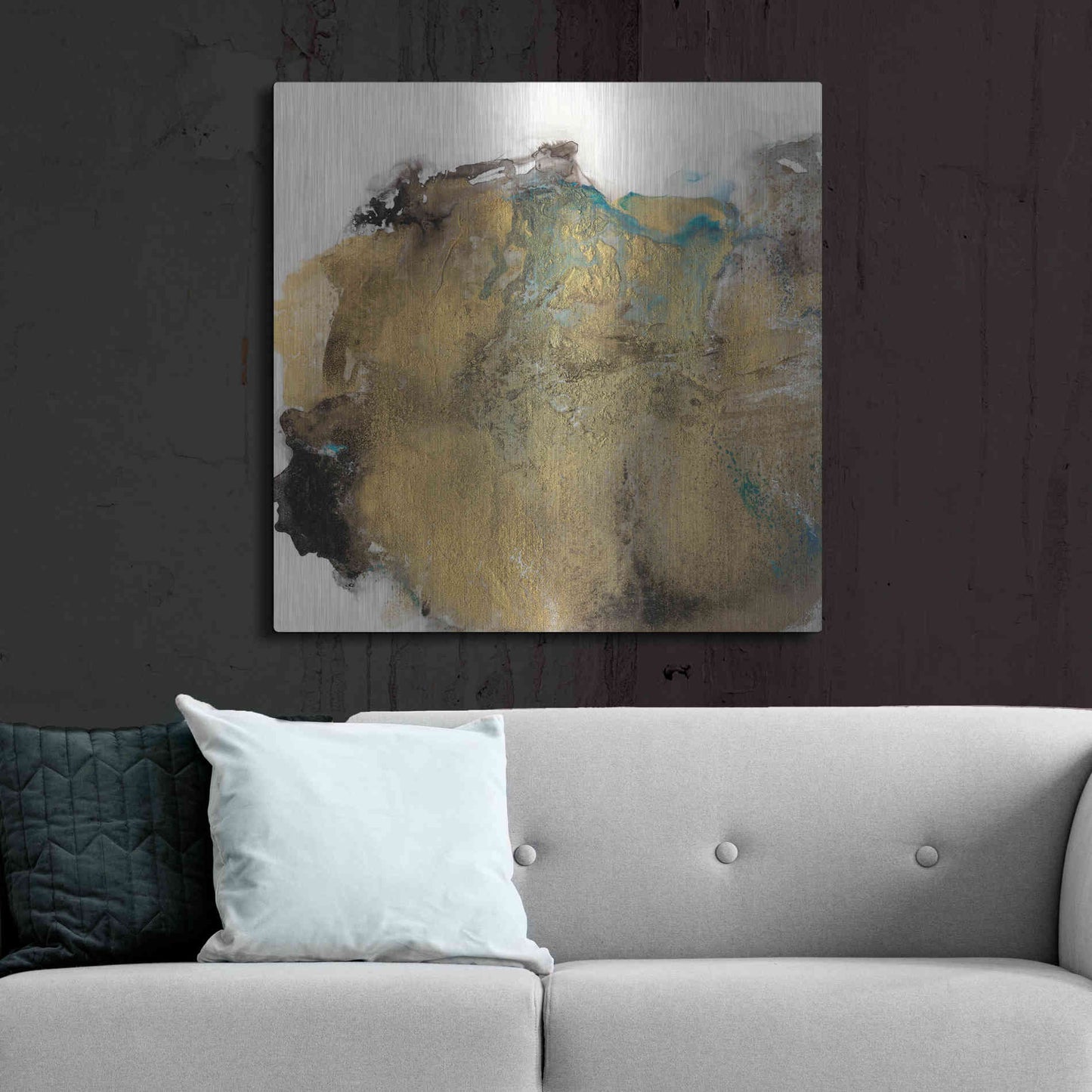 Luxe Metal Art 'Align with Life III' by Lila Bramma, Metal Wall Art,36x36